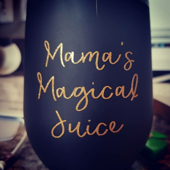 Black Matte Wine Tumbler - Picture 2 of 2